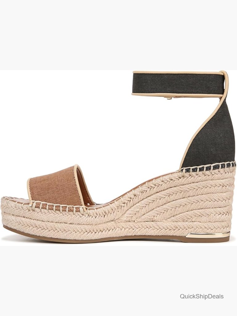 Women's Espadrille Wedge Sandals Lightweight Ankle Strap